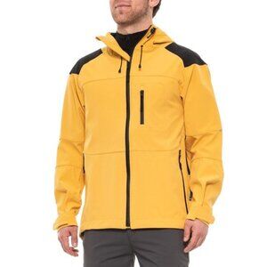 Mascot of Denmark NWT Men's NISA Yellow/Black Soft Shell Jacket, Size 2XLarge